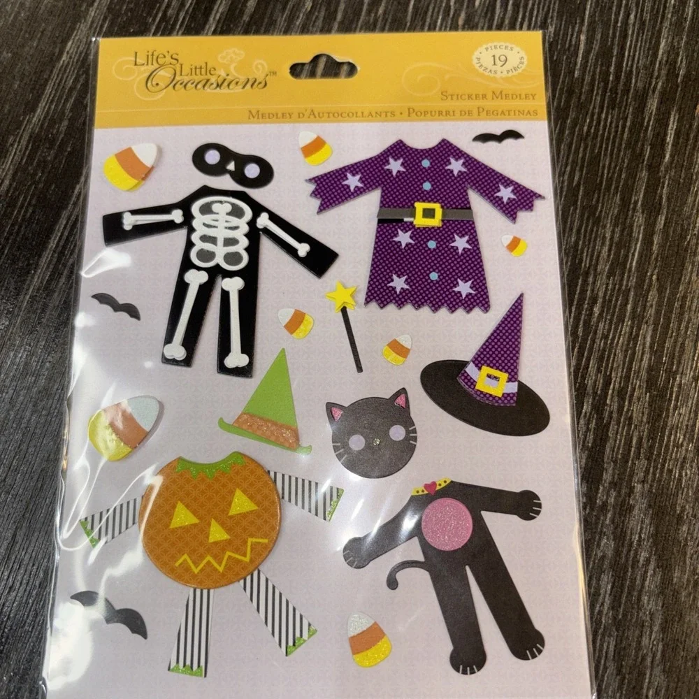 Halloween Costumes Scrapbooking‎ Stickers By Life's Little Occasions RARE